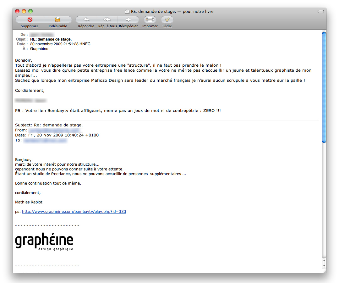 exemple de mail de candidature