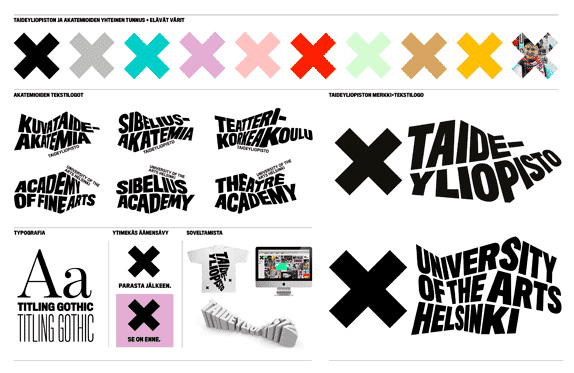 Quelques éléments graphiques de l'identité visuelle