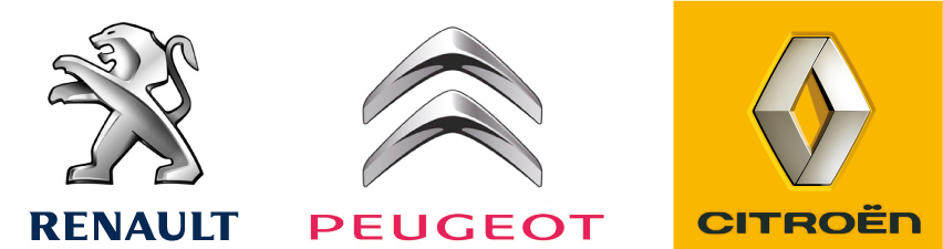 Logo : Peugeot vs Citroën vs Renault - Graphéine
