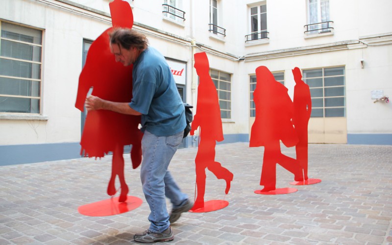 Personnages rouges Gérard Fromanger