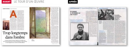 Design graphique magazine telerama presse