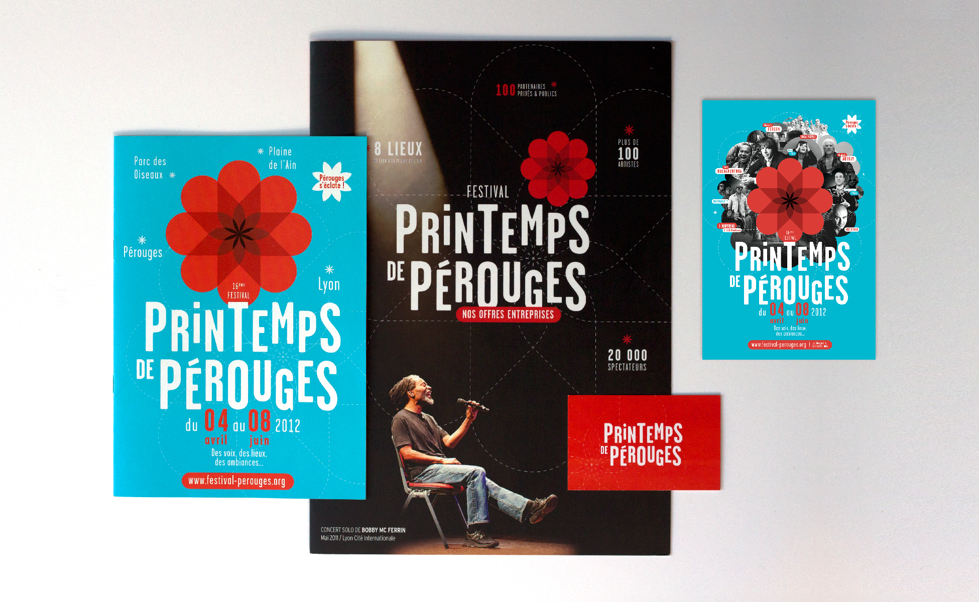 Création des affiches, foyers, programme du festival du printemps de pérouges