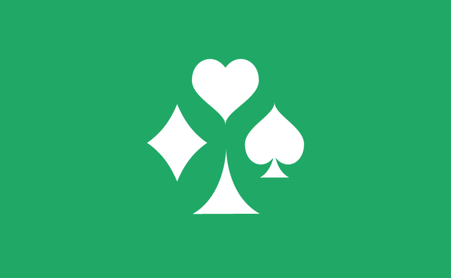 Logo Poker Bridge symboles des cartes à jouer