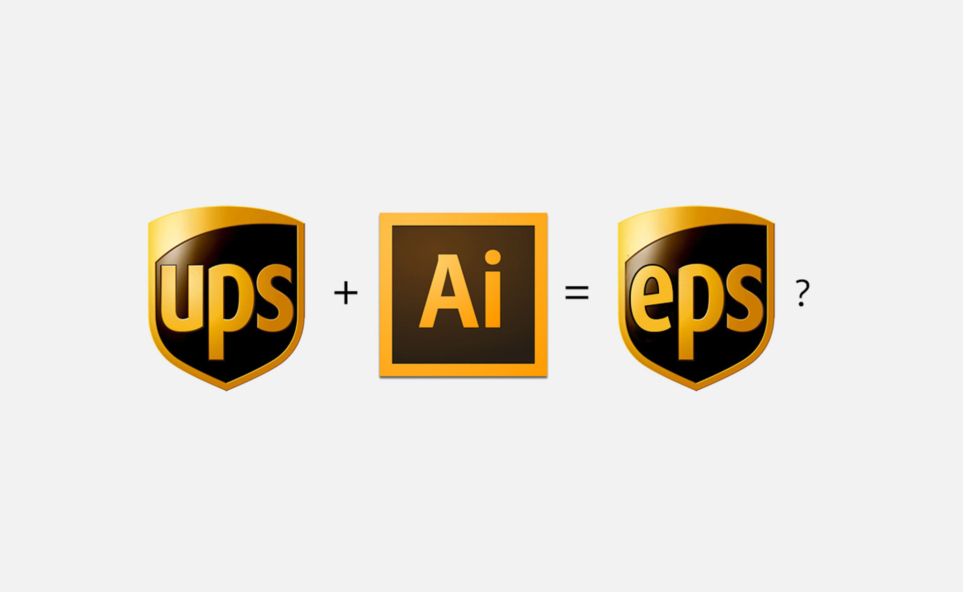 logo Ups + Illustrator = EPS