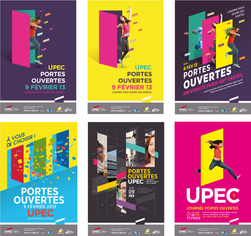 recherches d'affiches pour les journées portes ouvertes UPEC