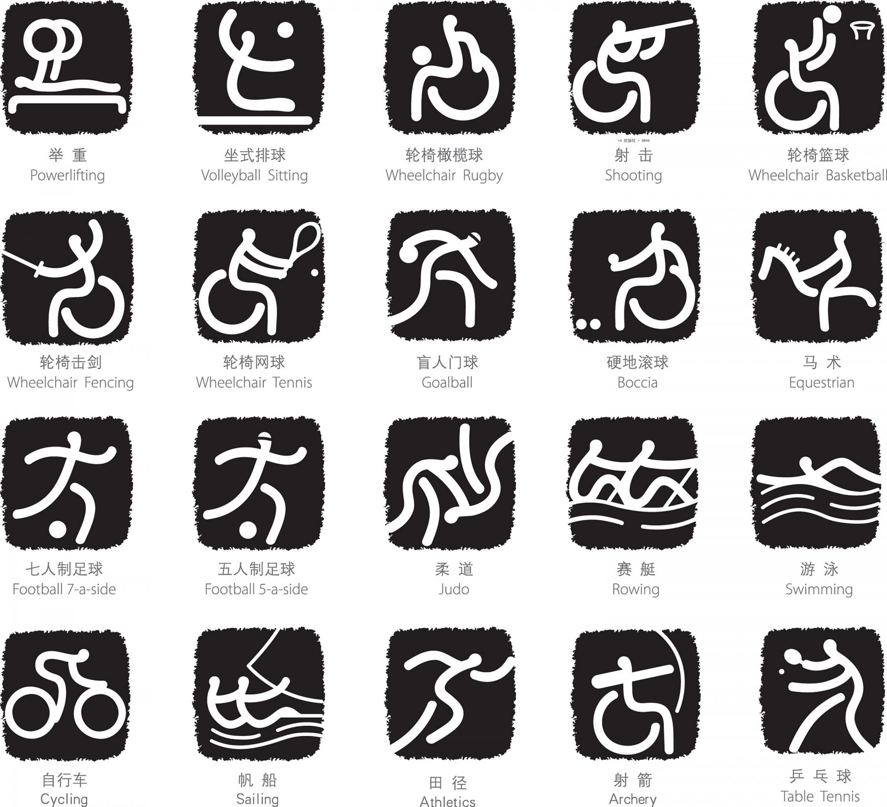 2008 Paralympic Games Pictograms