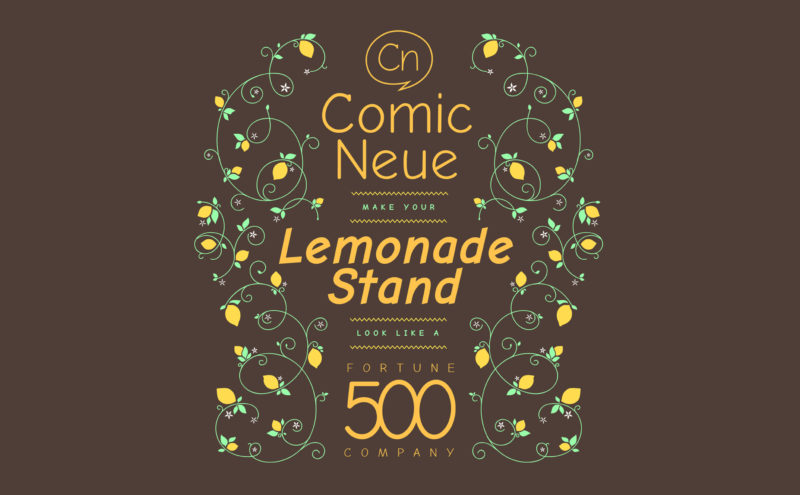 comic-sans-neue typographie