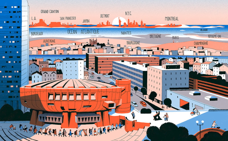 Le monde vu en illustration depuis l’auditorium de Lyon