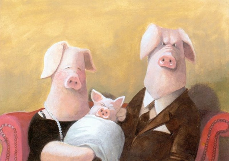 famille-cochons