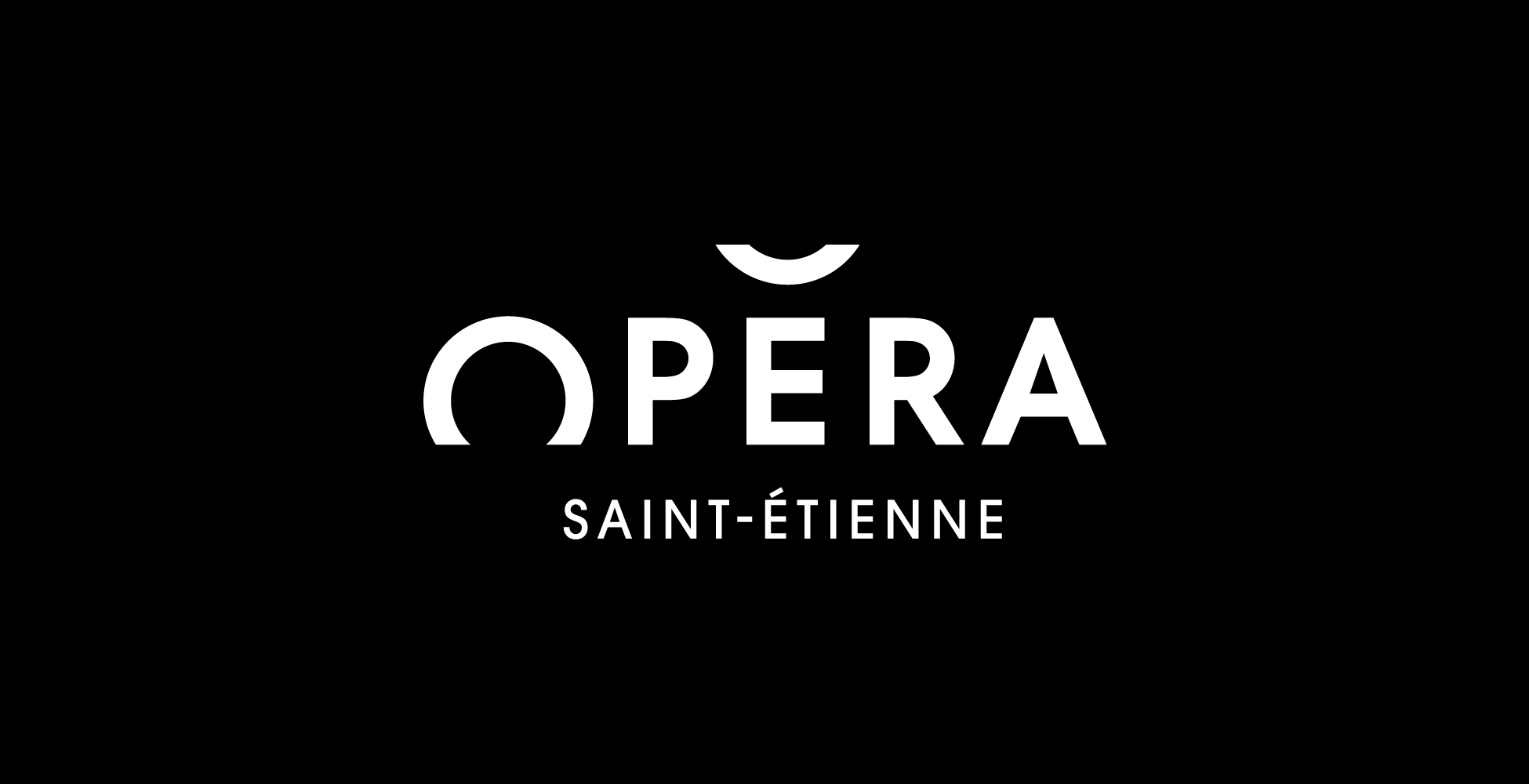 Création logo minimaliste typographique sourire Opéra de Saint-Étienne