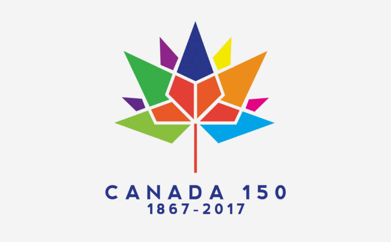 typographie canada 150 ans