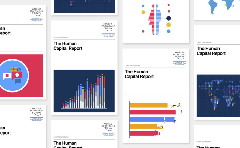 Vectorial illustrations for the World Economic Forum (WEF)