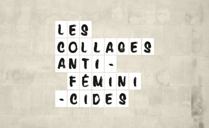 branding et collages anti-féminicides