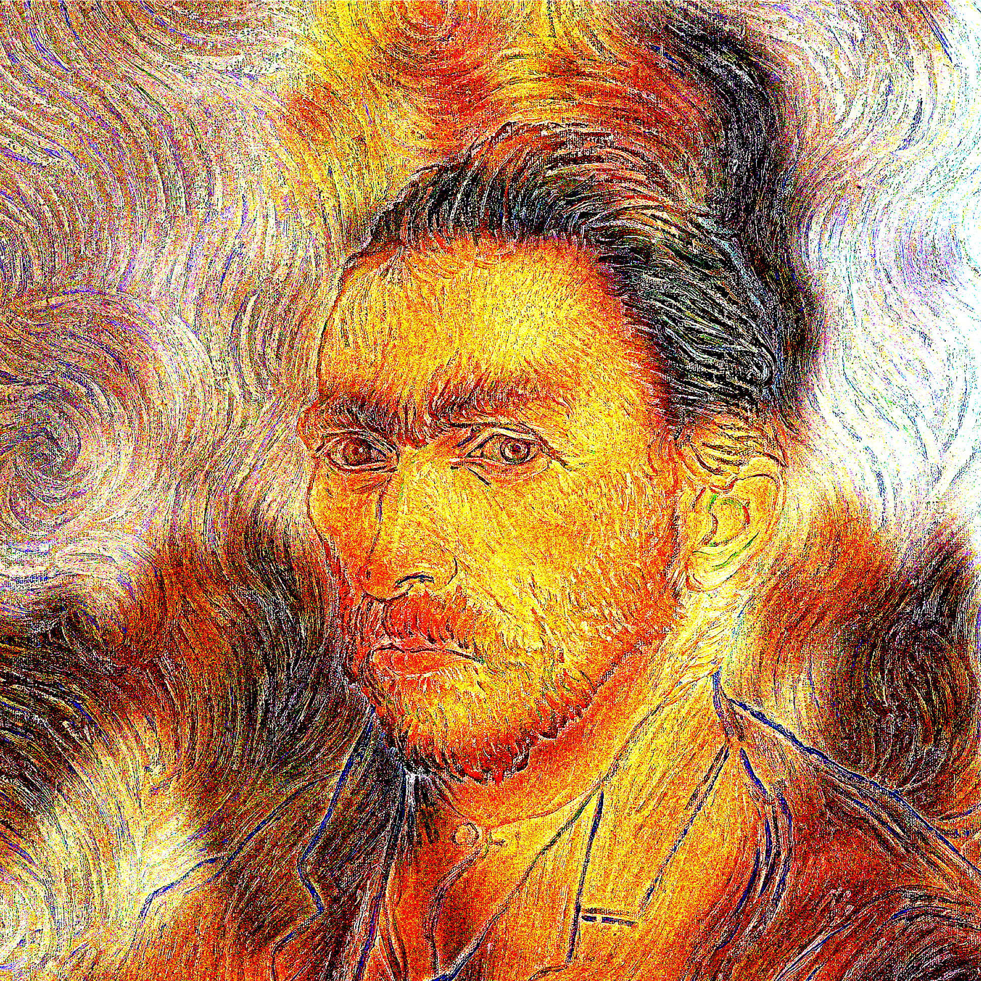 van gogh frida khalo image hybrid