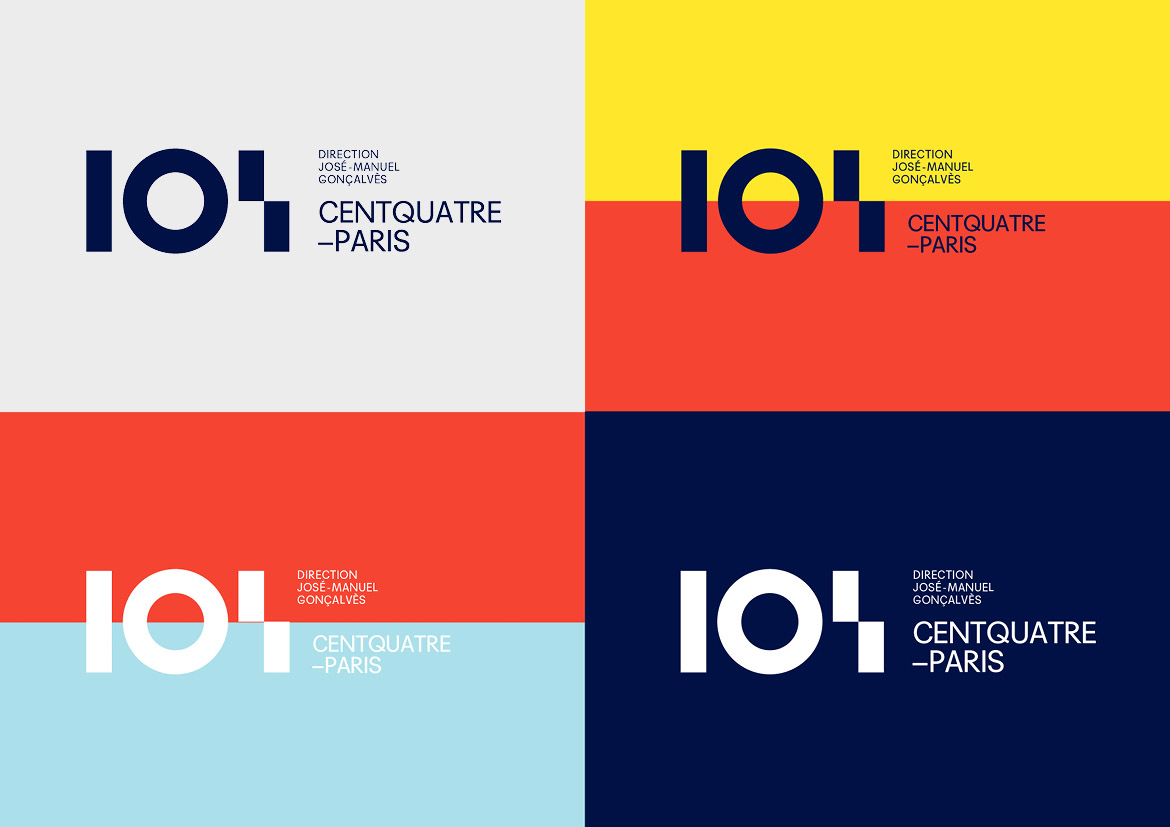 logo Identité visuelle lieu culturel 104 centquatre Paris
