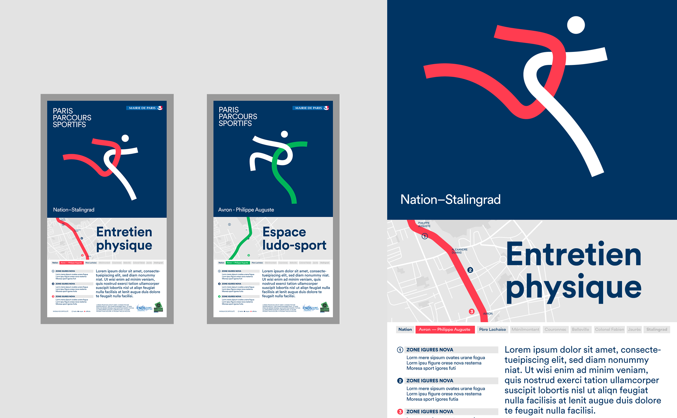 signaletique paris parcours sportifs