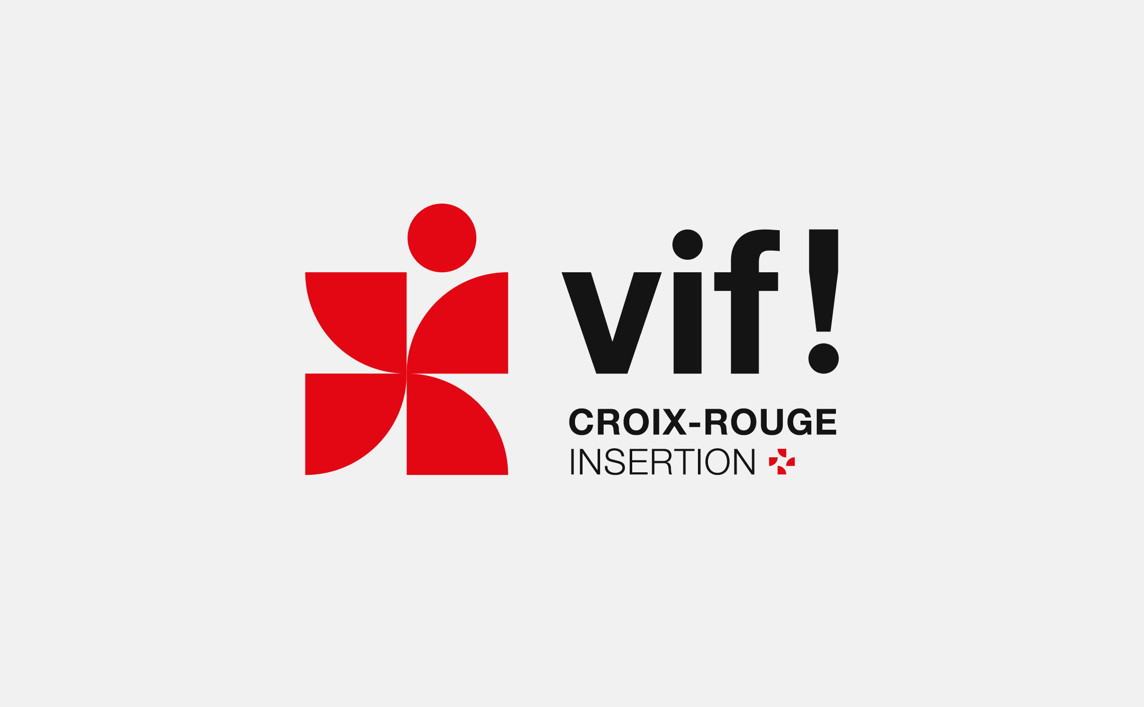 logo croix-rouge insertion vif design