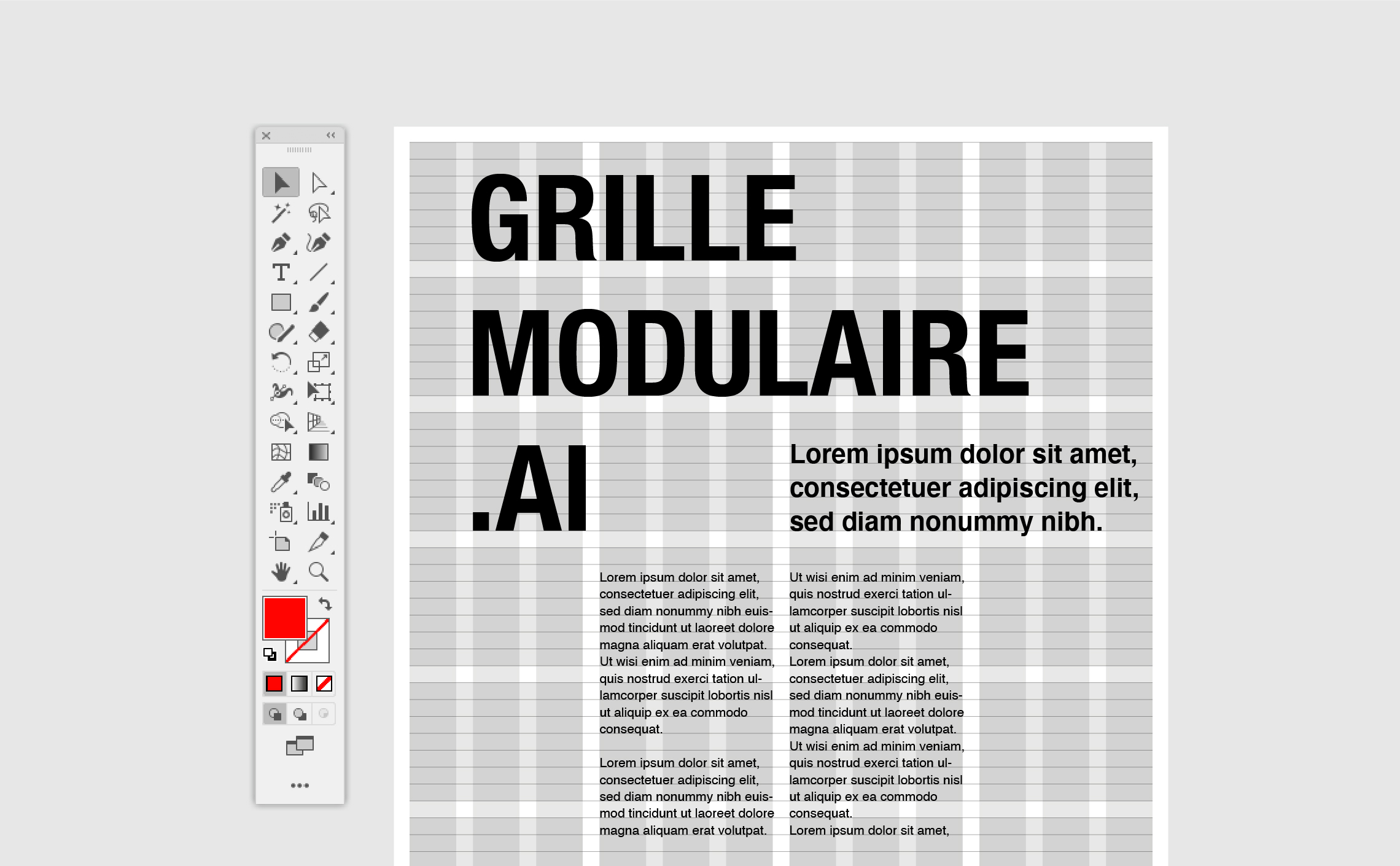 Create a Grid Layout in Adobe Illustrator 