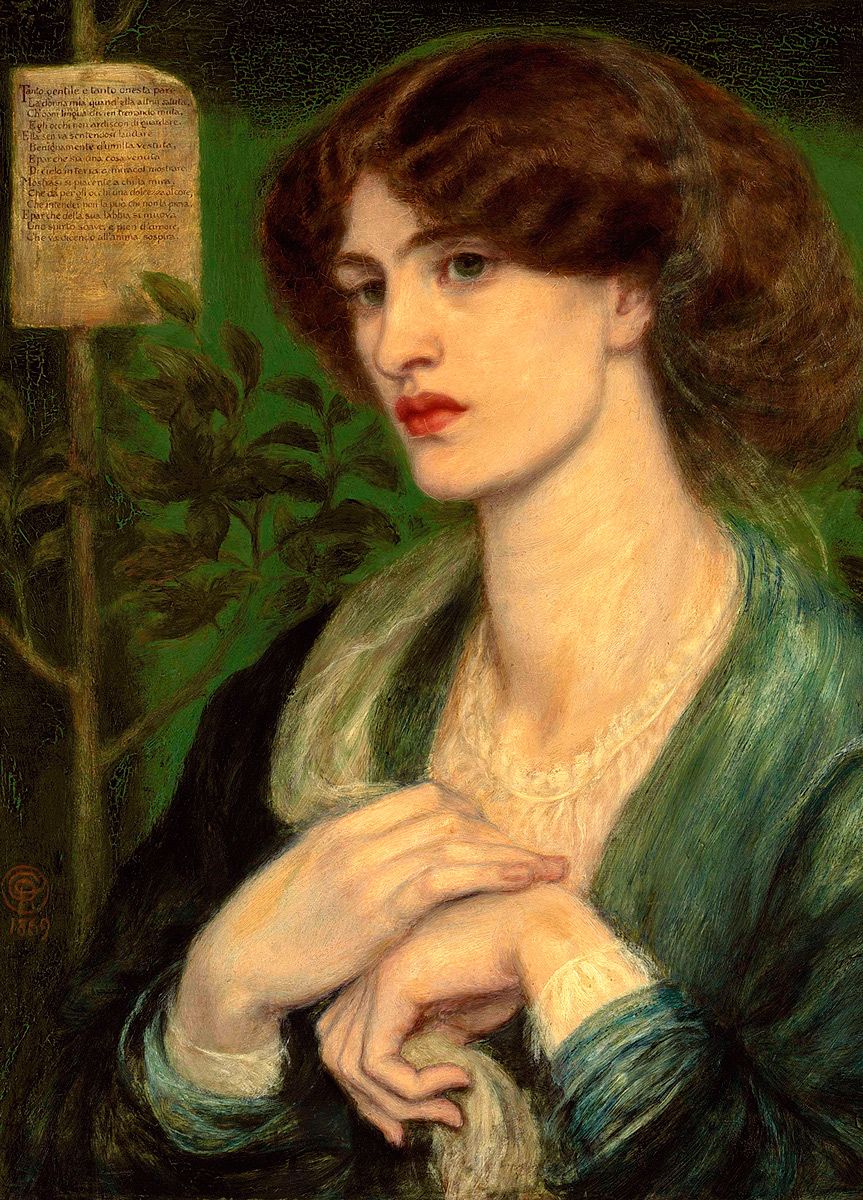 Dante Gabriel Rossetti- The Salutation of Beatrice, 1869