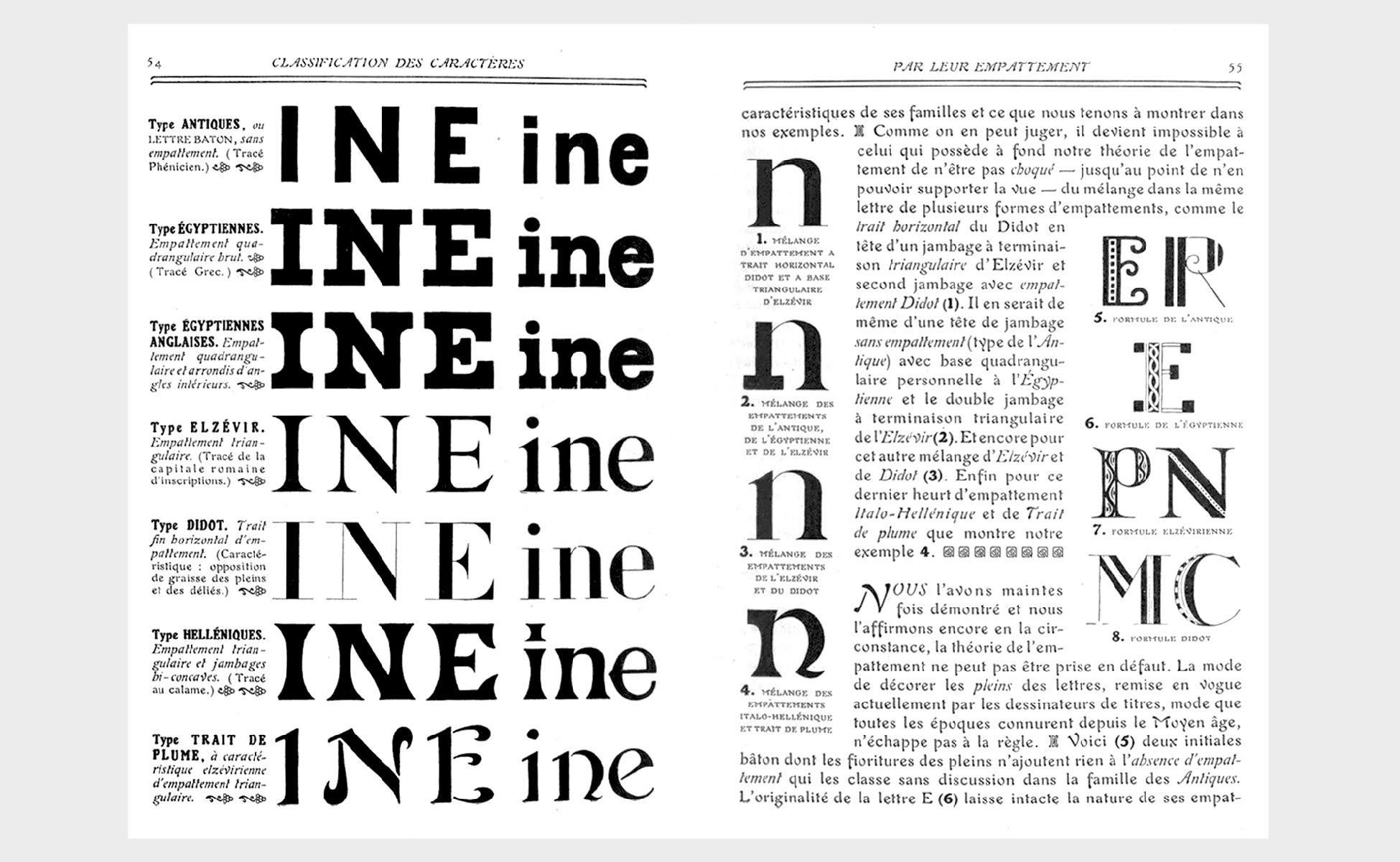 classification-typographies-Thibaudeau-livre