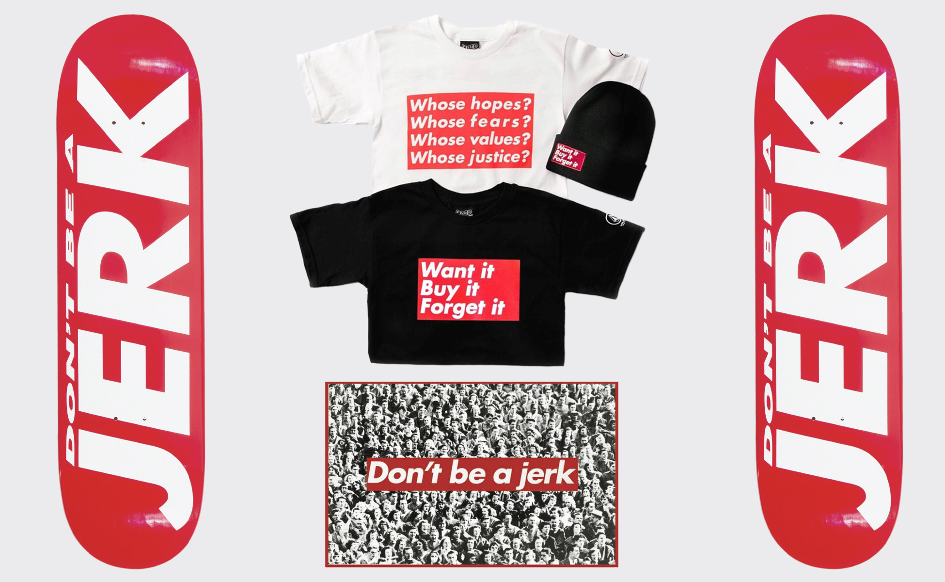 Barbara Kruger Supreme who s hijacking whom