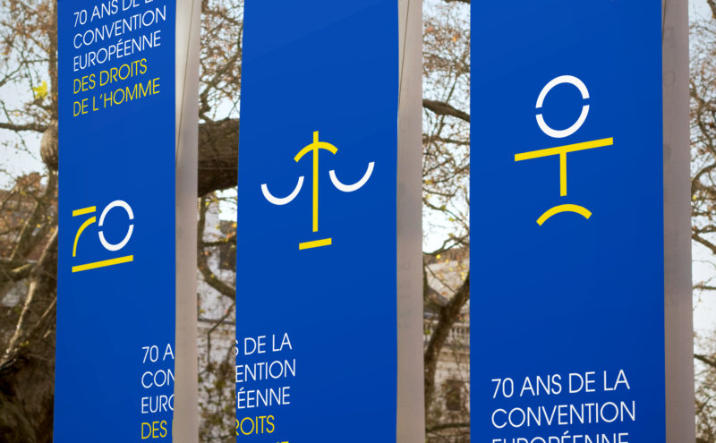 Projet d’identité visuelle pour les 70 ans de la Convention européenne des droits de l’homme