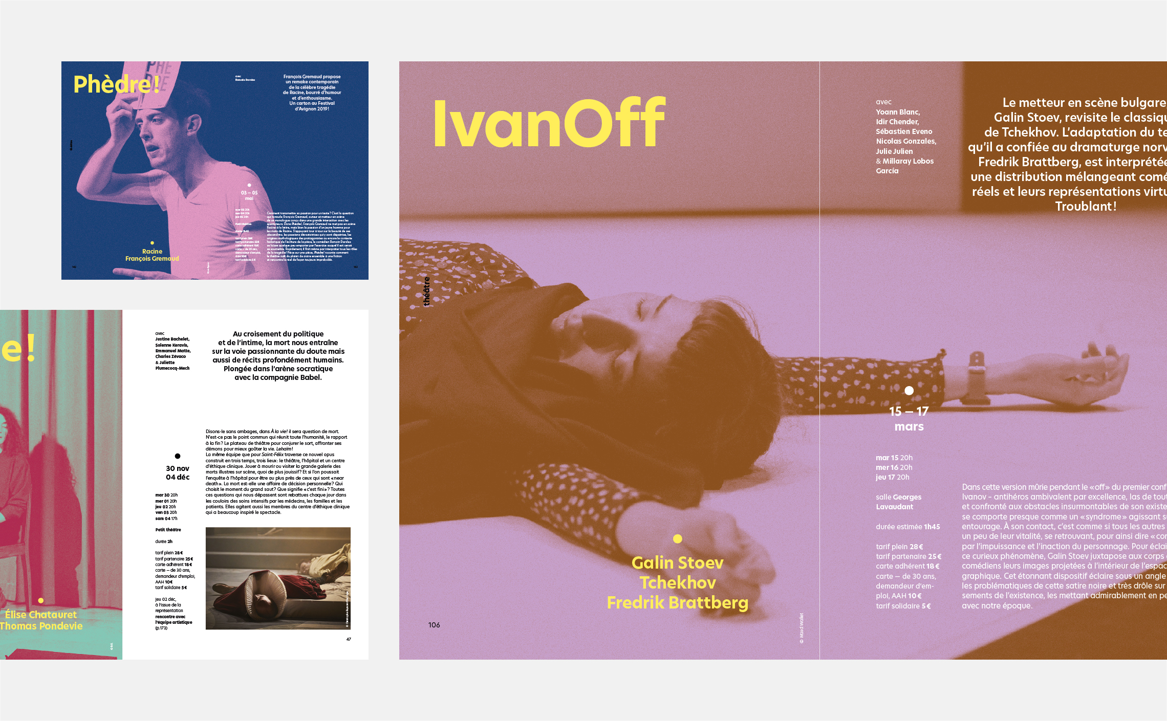 graphic design layout brochure cultural