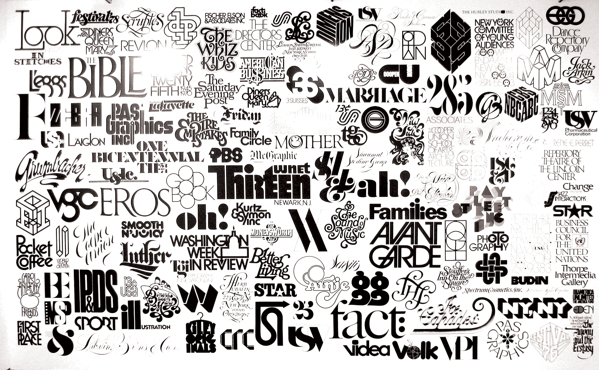 mur de logo herb lubalin