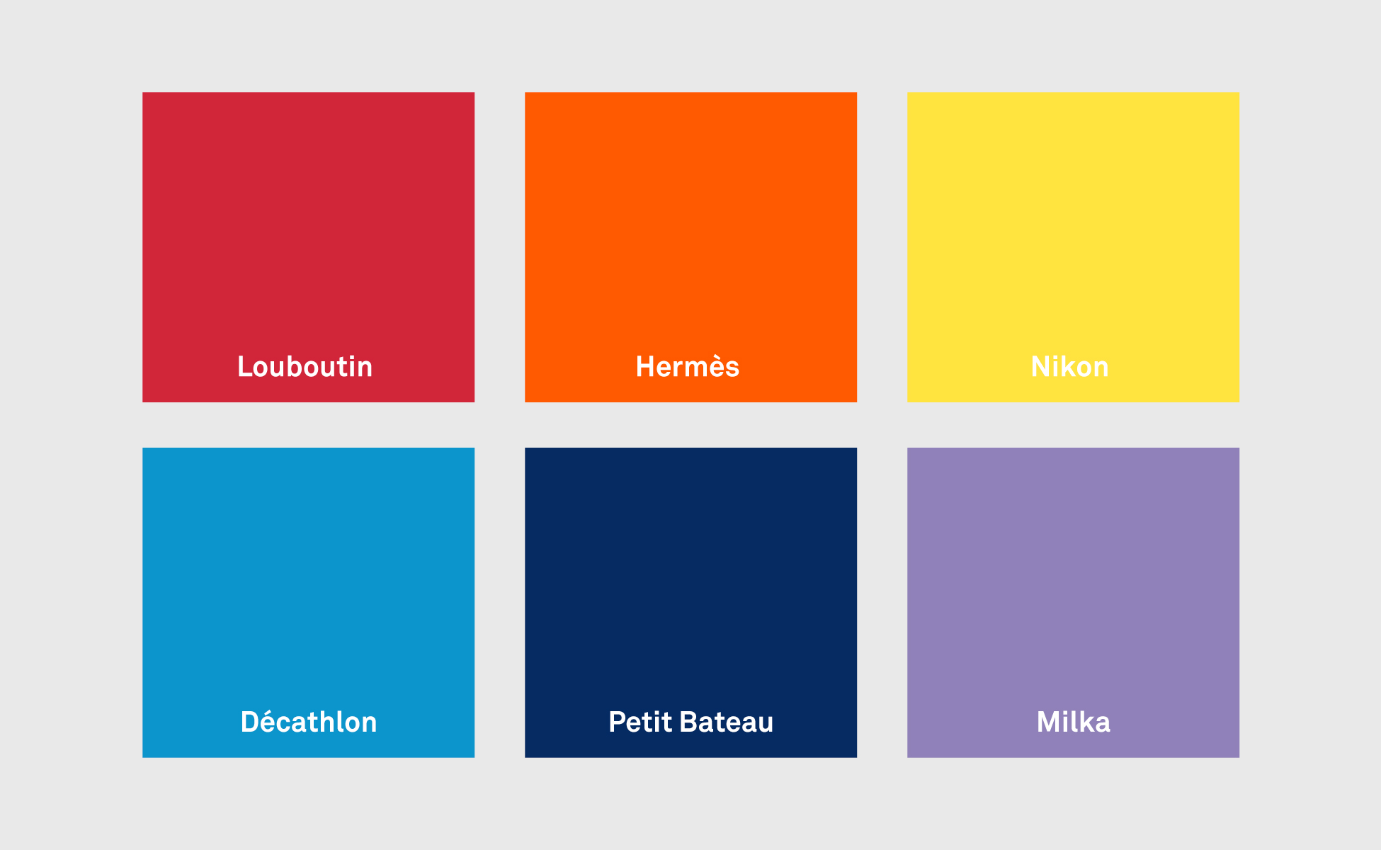 couleurs-marques-deposee-rouge-louboutin-orange-hermes-jaune-nikon-bleu-decathlon-violet-milka