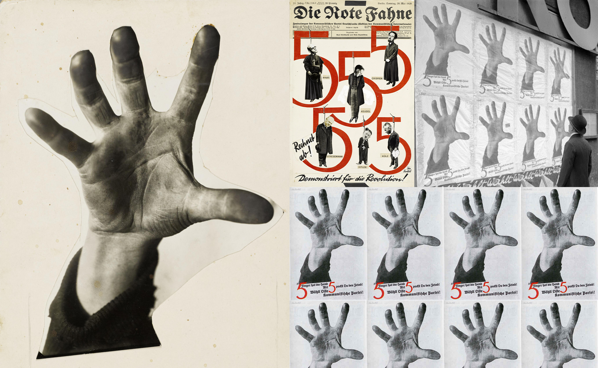 The Hand Has Five Fingers, 1928 - John Heartfield 