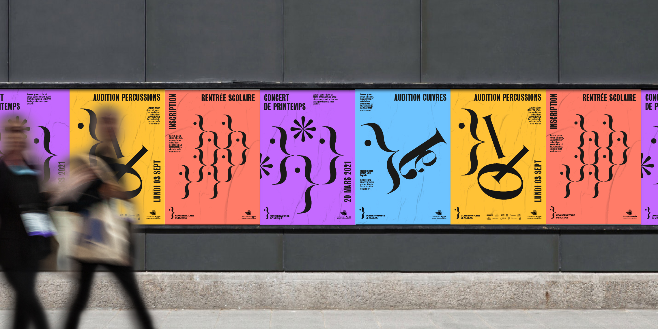 affiches musique street posters music typography