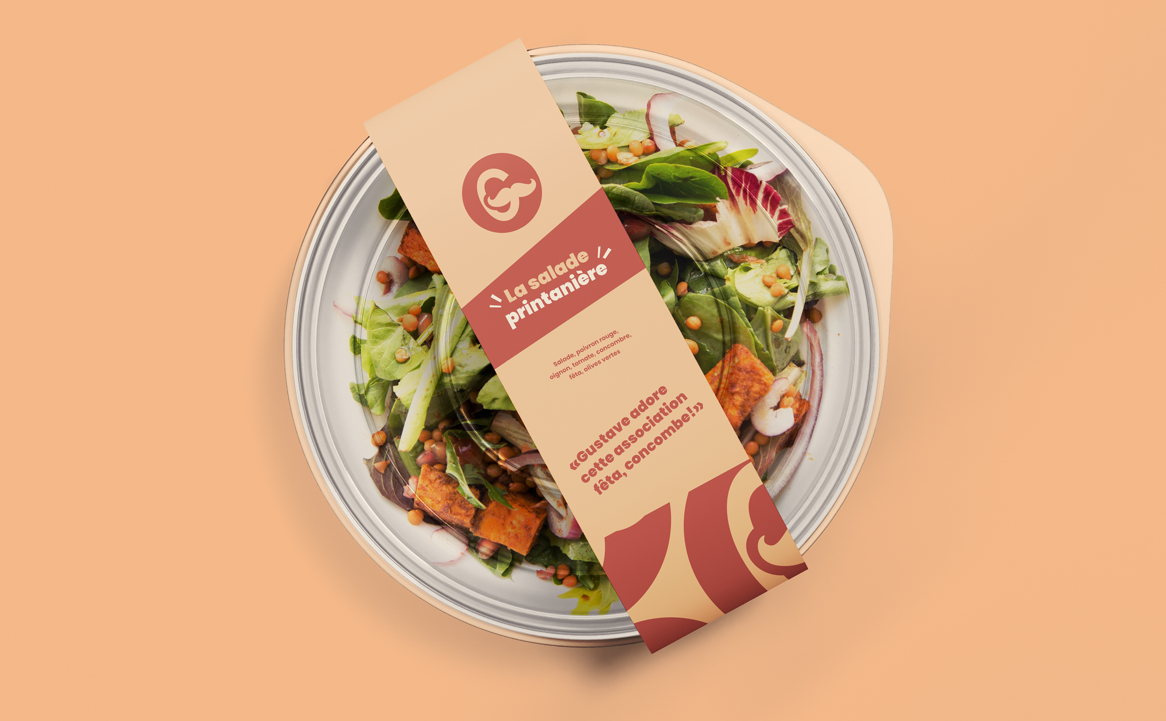 Packaging salad logo