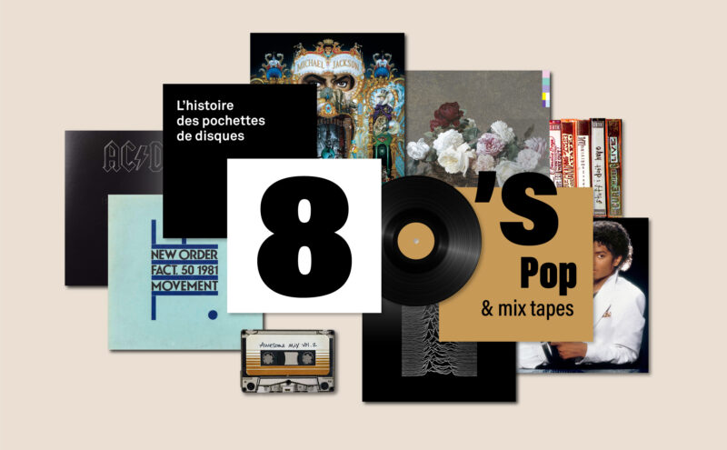 histoire des pochettes de disque année 1980 graphisme