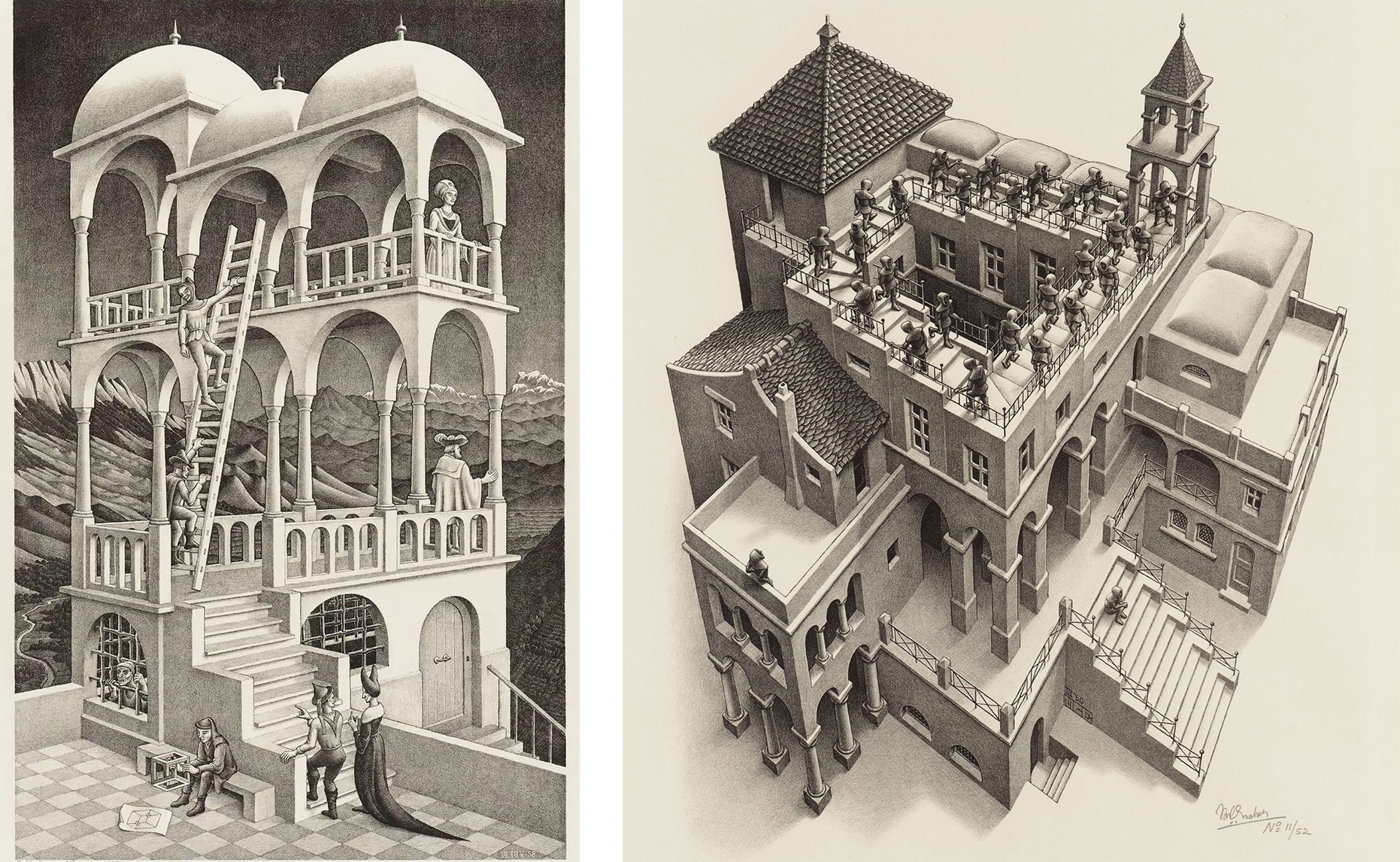 escher_Belvedere-1958-montee-descente-1960