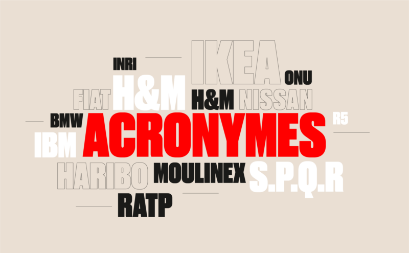 Naming acronymes noms de marques