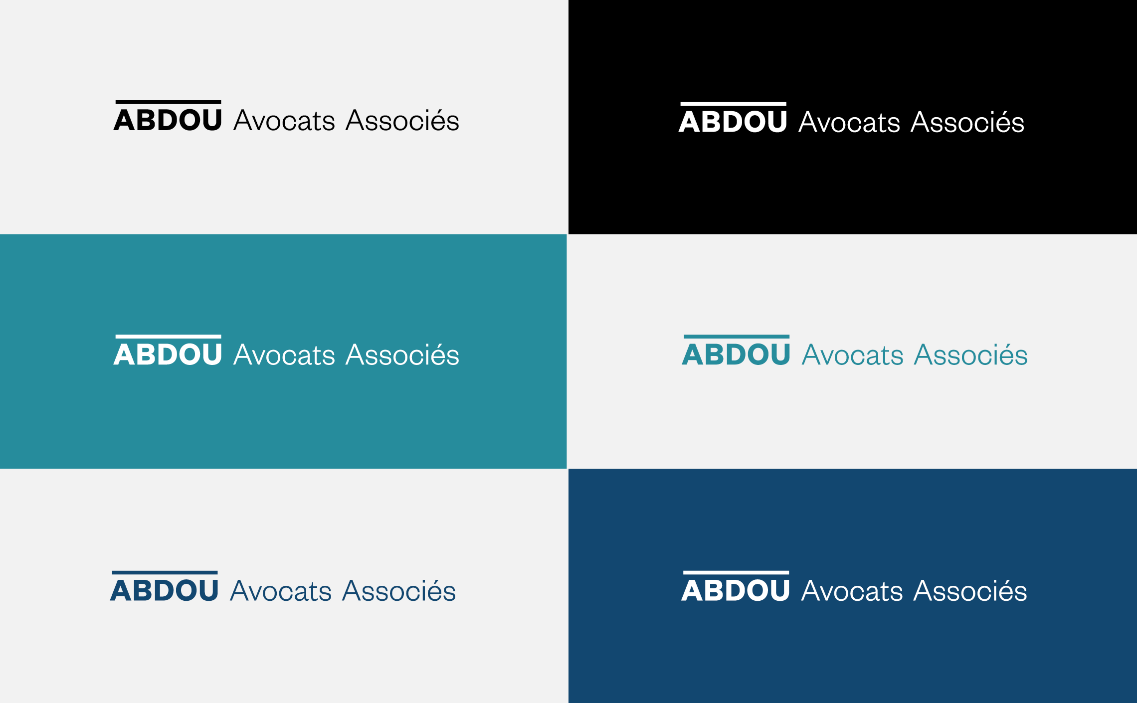 variantes du logotype du cabinet d'avocats