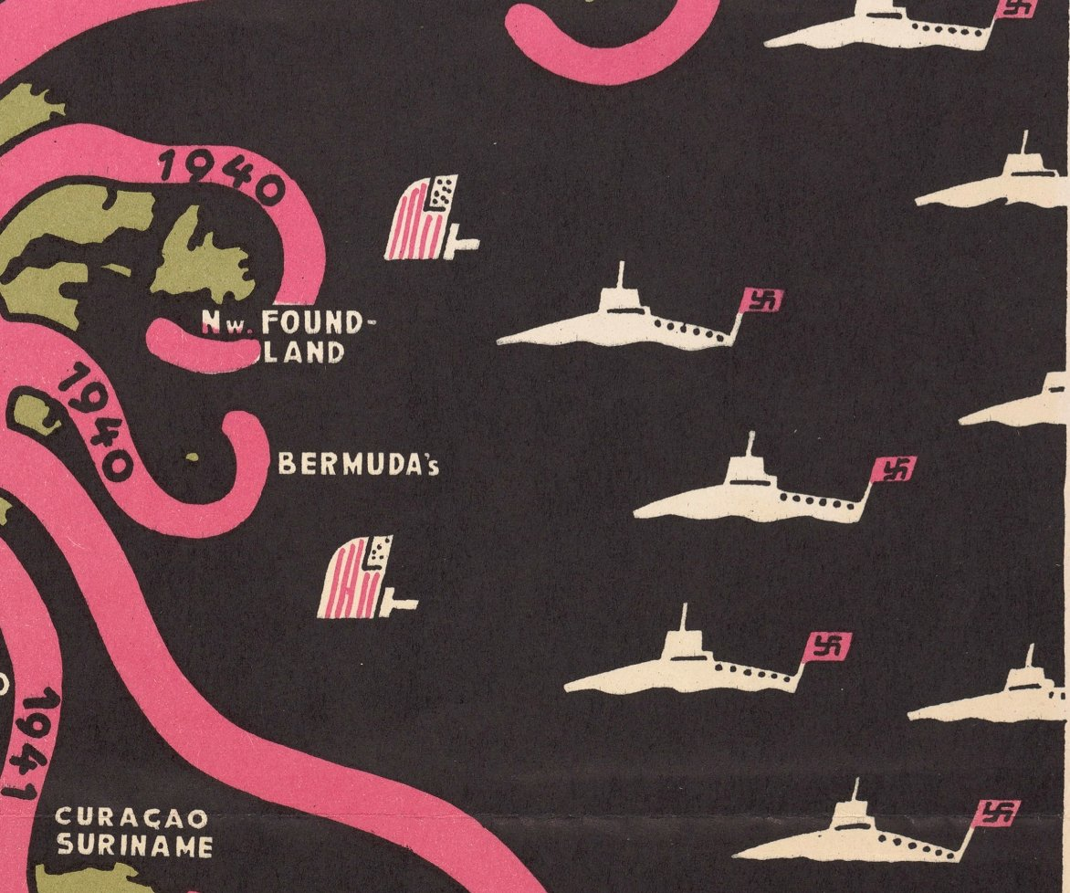 carte-monde-poulpe-vintage-pieuvre