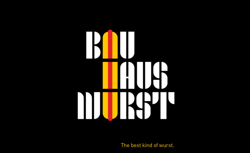 Bauhaus posters and sausages for the 100th Bauhaus anniversary