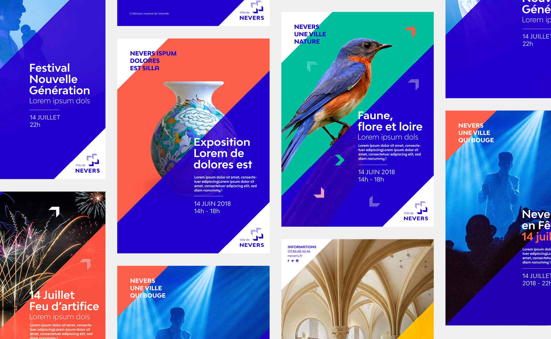 design graphique affiches municipales