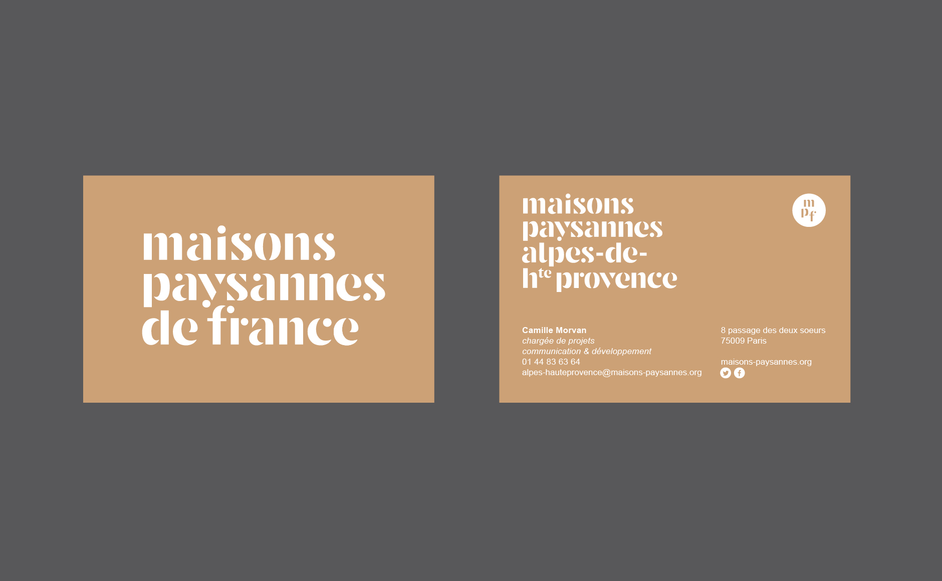 nouvelle identité visuelle maisons paysannes de france