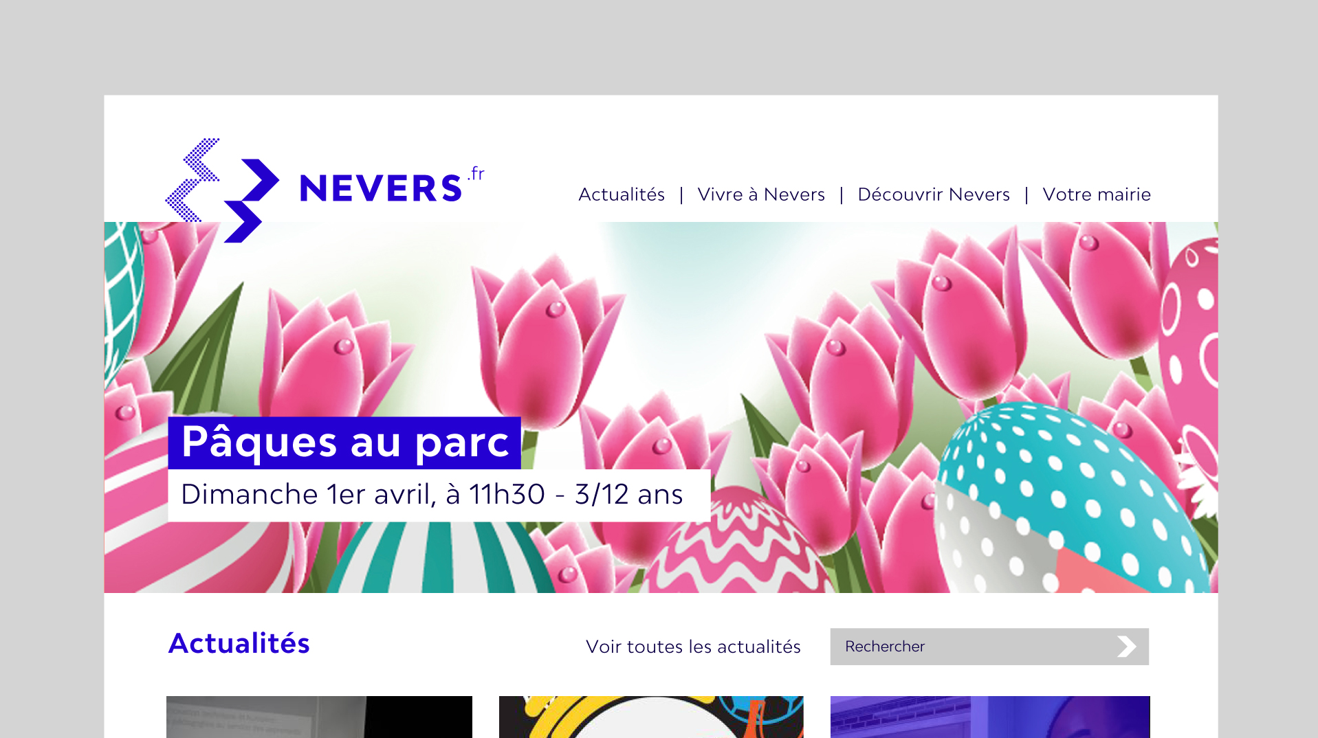 webdesign Nevers site internet de la ville