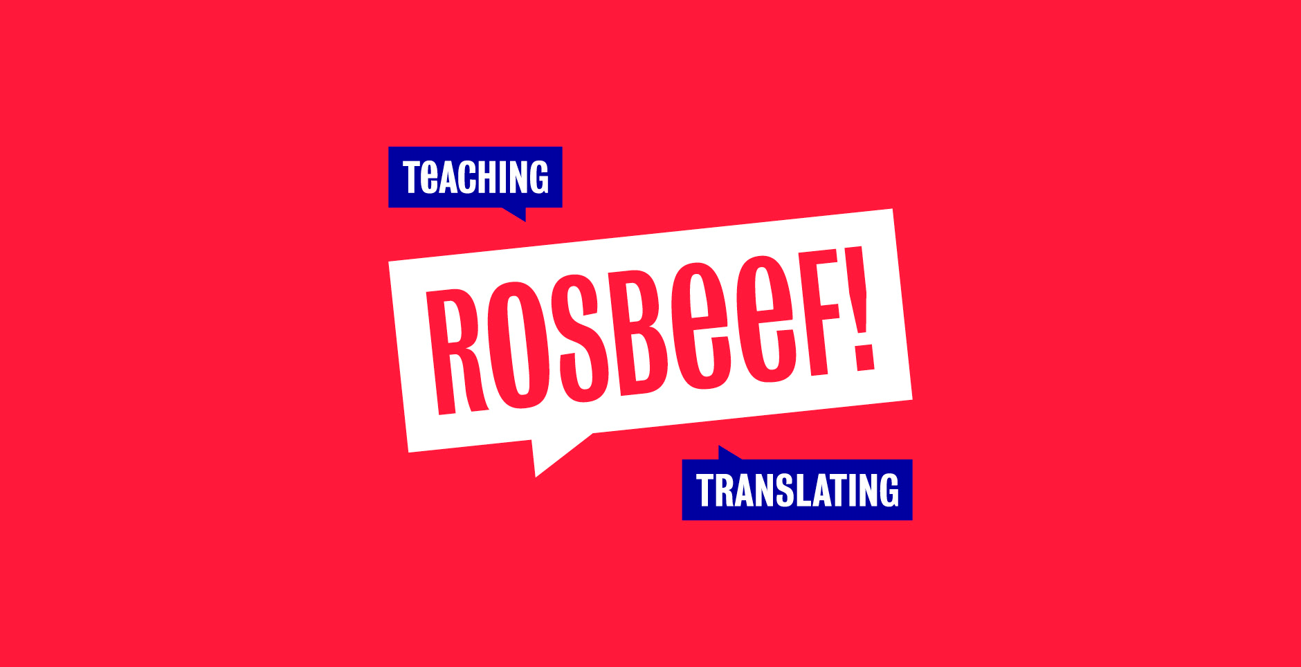 teaching translating rosbeef logo branding