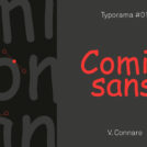 Comic sans typographie