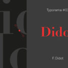 histoire du caractère typographique Didot