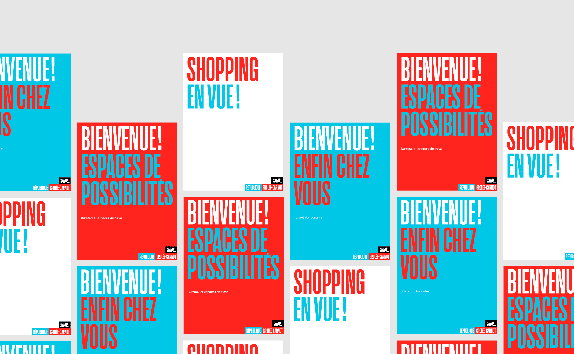 couverture brochure bleu blanc rouge