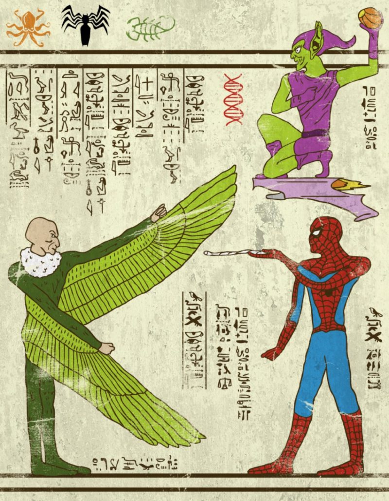 hieroglyphes-spiderman