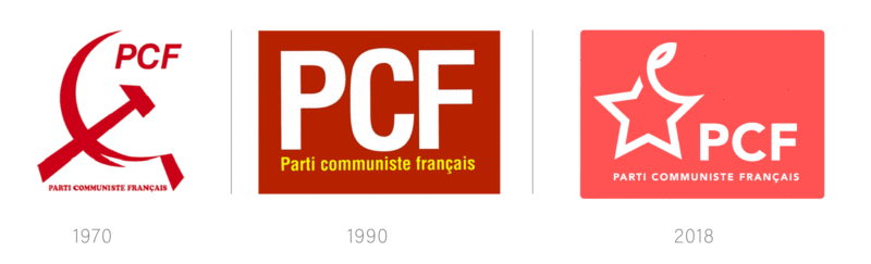 historique logo PCF