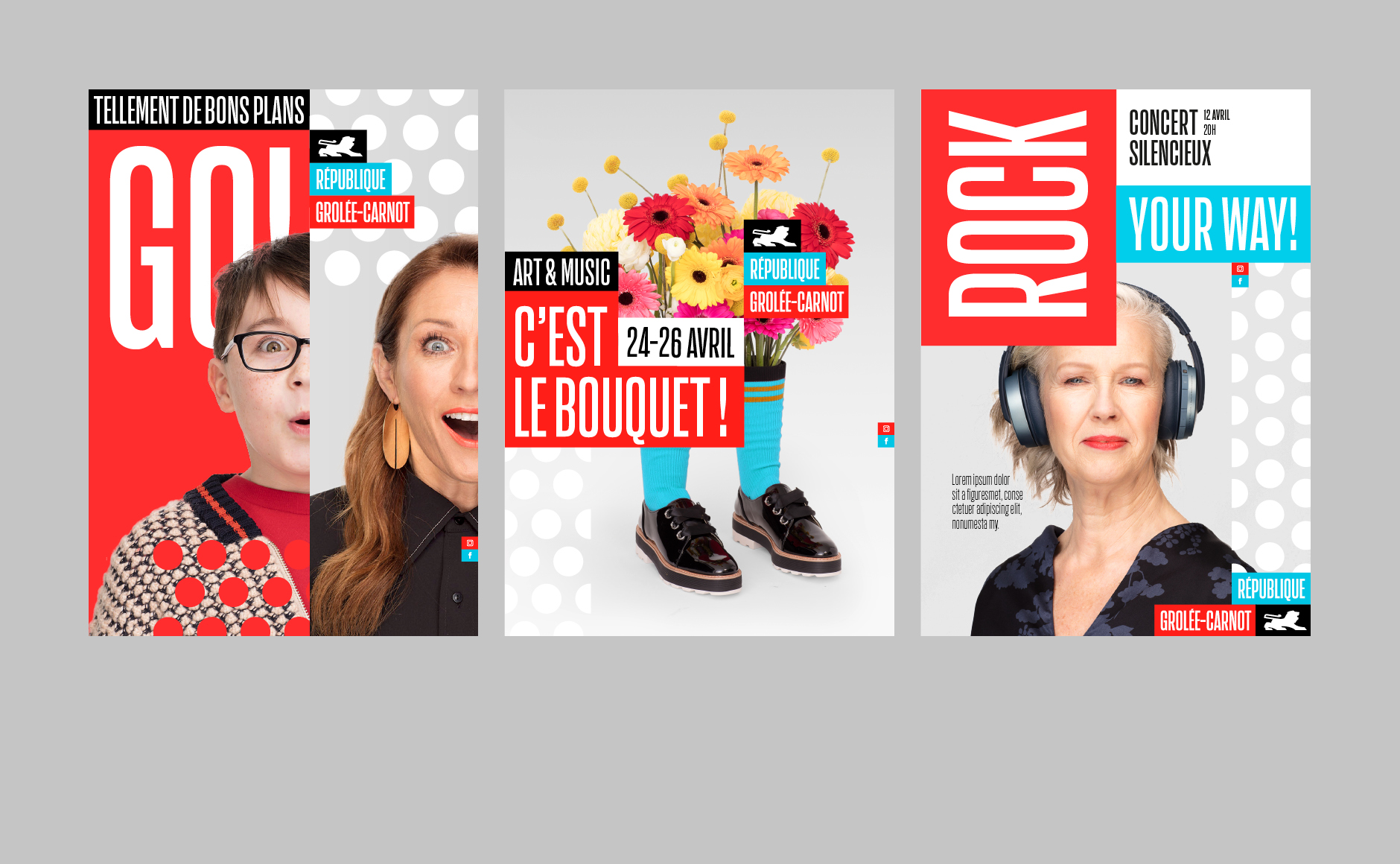 Affiches branding republique street