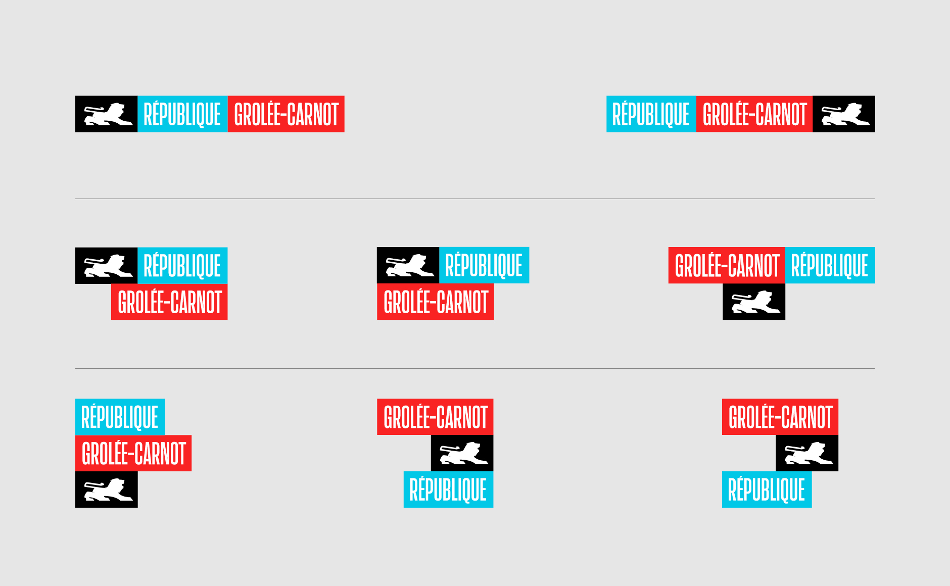 compositions des logos